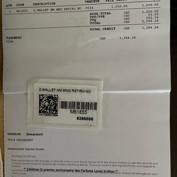 Zipper wallet - Picture 5 of 6